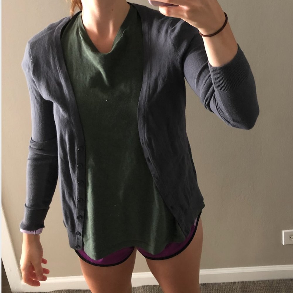 Grey Blue Cardigan